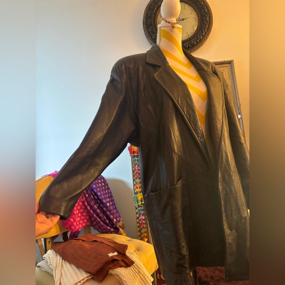 Vintage Remy Leather Black Jacket😎 - Picture 3 of 8